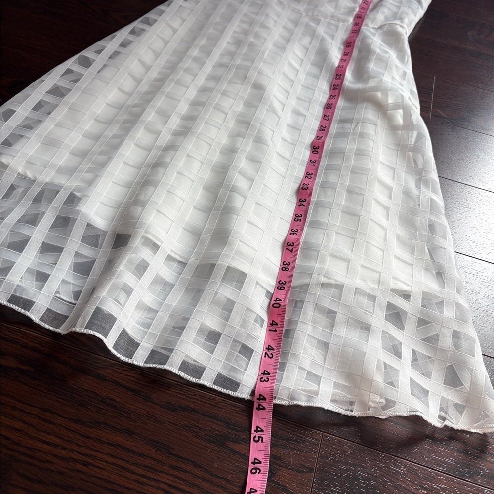 JJs House White Checkered Midi Dress - Picture 8 of 10